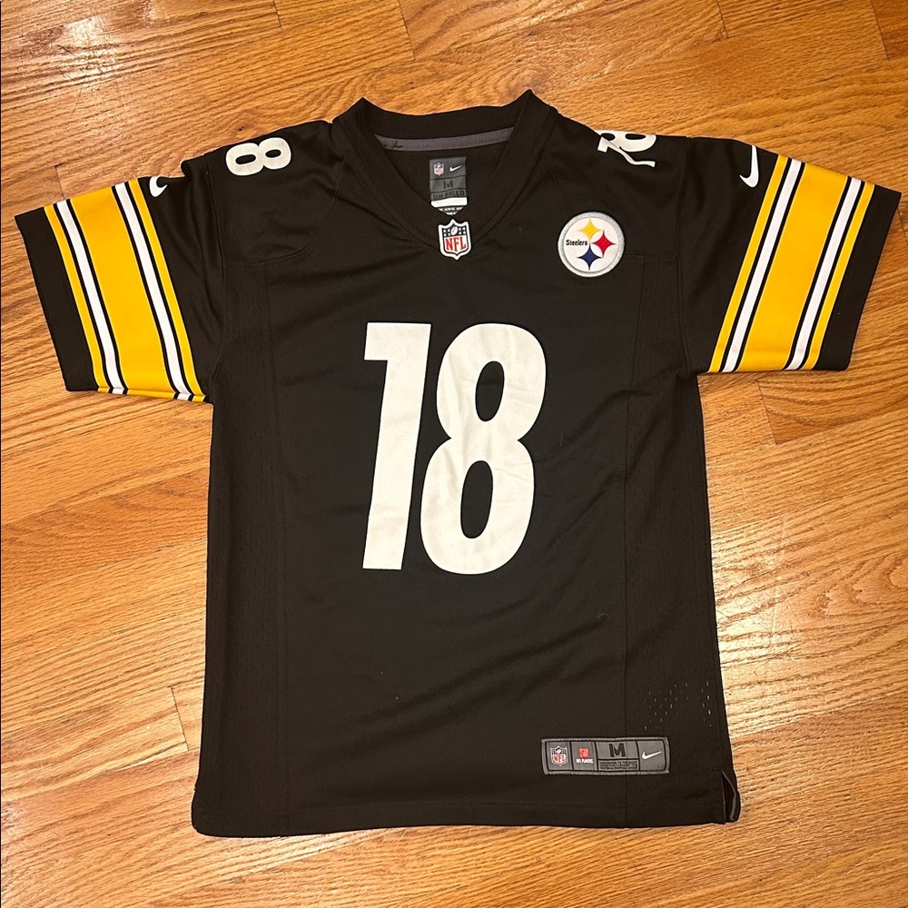 Nike Kids Black and Yellow Diontae Johnson Football Jersey